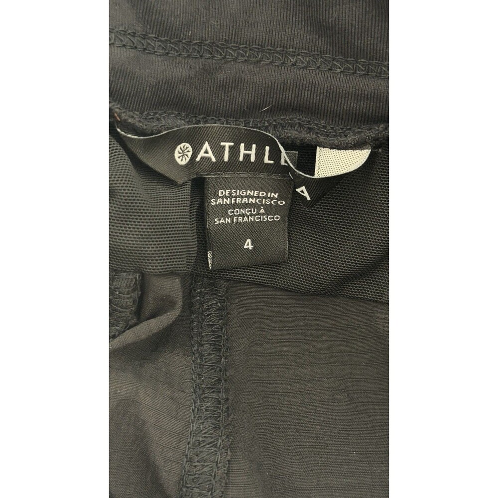 Athleta Trekkie Mid Rise Legacy Jogger Women’s Size 4 Black Pull On Zip Pocket P - Picture 9 of 9